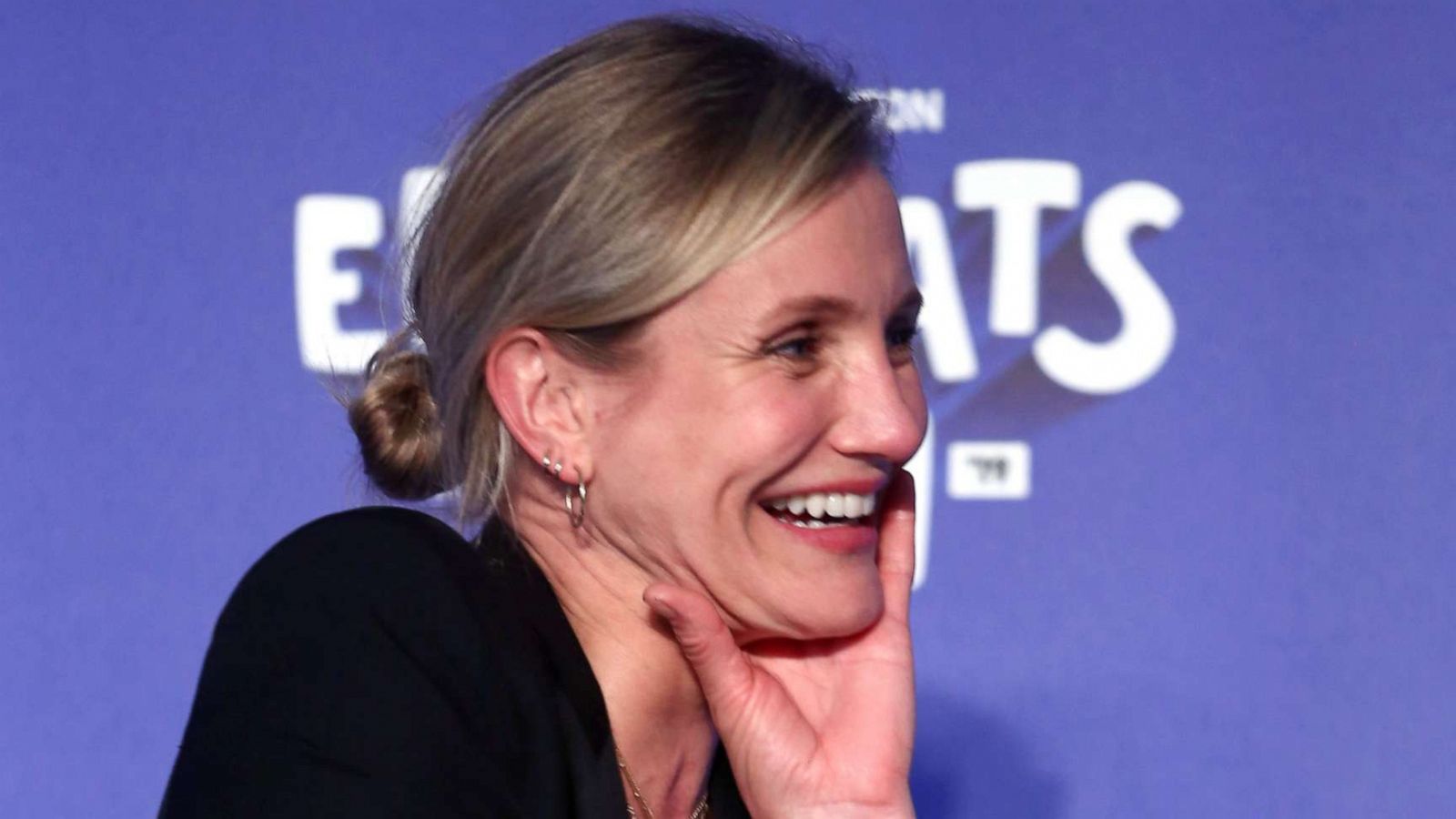 PHOTO: Cameron Diaz speaks onstage at EEEEEatscon 2019 at Barker Hangar, May 19, 2019 in Santa Monica, Calif.