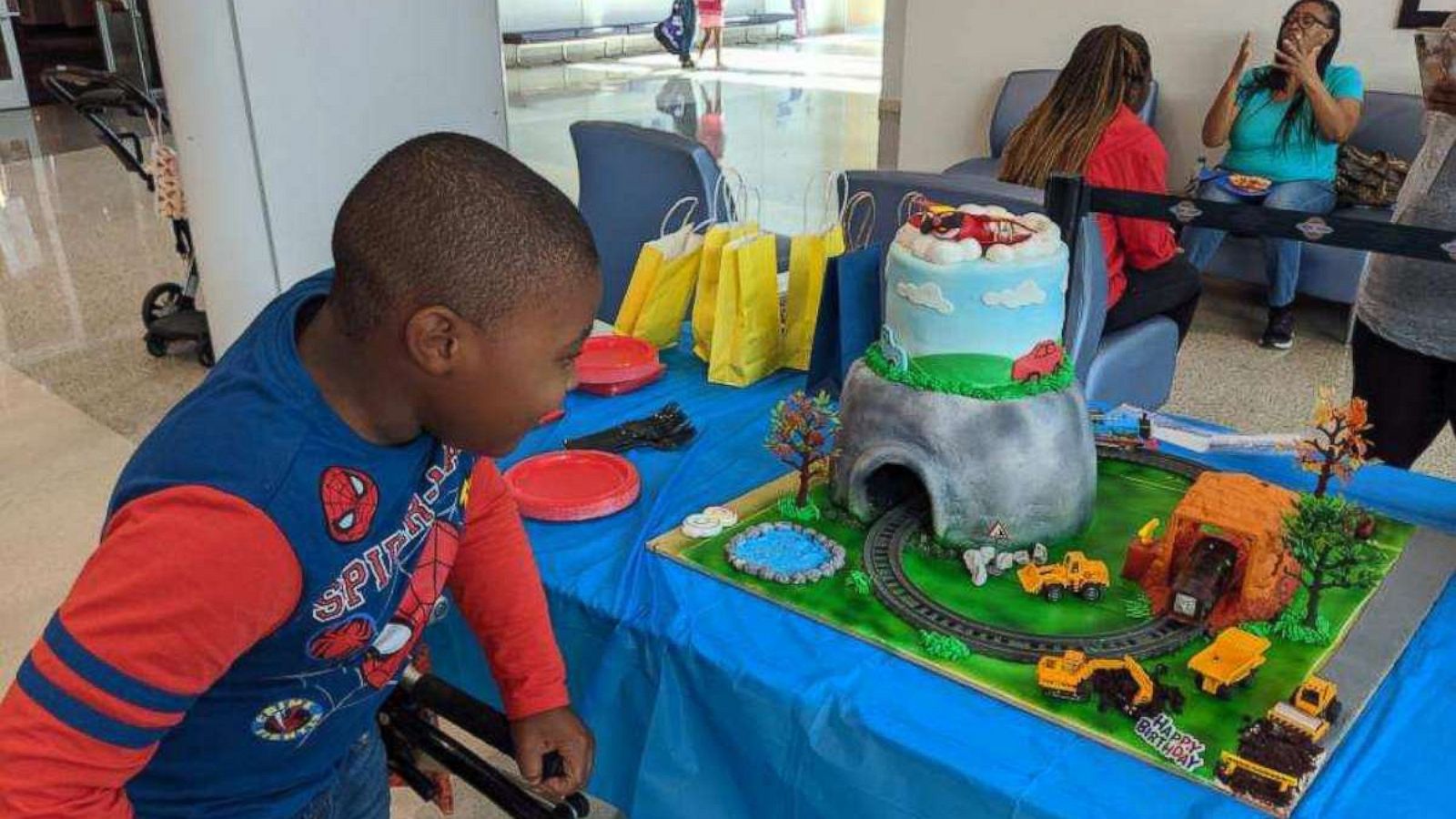 PHOTO: Cameron Freeman loves Thomas the Train and "things that go," and his mom Charisma Freeman wanted to make his eighth birthday special.