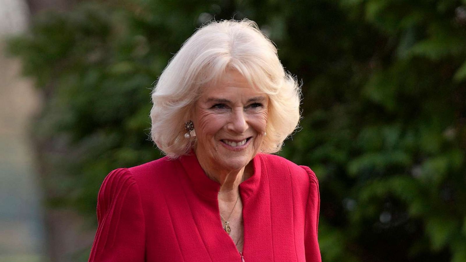 PHOTO: Camilla, Queen Consort visits the Lille Barracks, Jan. 31, 2023, in Aldershot, England.