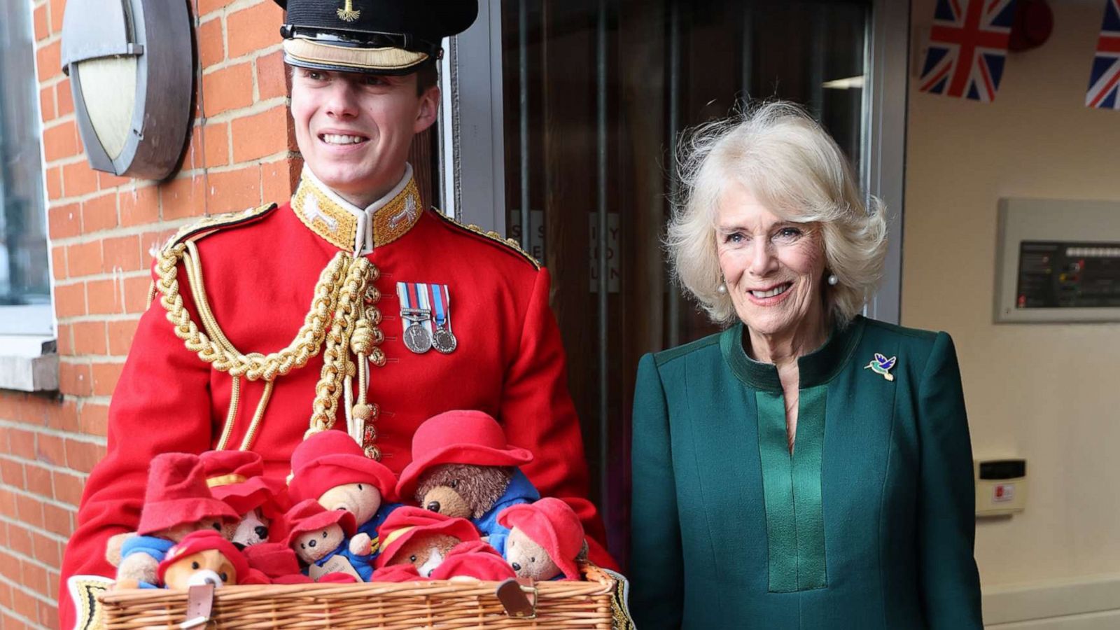 PHOTO: Camilla, Queen Consort delivered paddington bears and other cuddly toys that were left as tributes to Queen Elizabeth II to Barnardo's Nursery in London, Nov. 24, 2022.