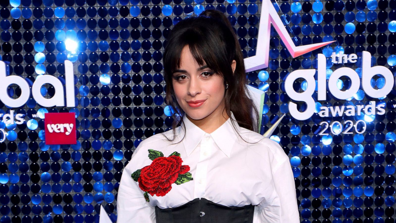 PHOTO: Camila Cabello attends The Global Awards 2020 at London's Eventim Apollo Hammersmith, March 5, 2020. The Global Awards celebrate music played on radio stations in Britain.