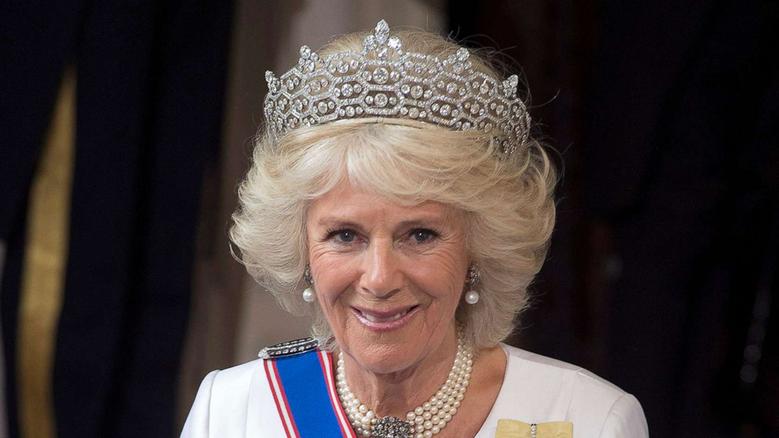 PHOTO: Camilla, Duchess of Cornwall arrives at The State Opening of Parliament, May 18, 2016, in London.