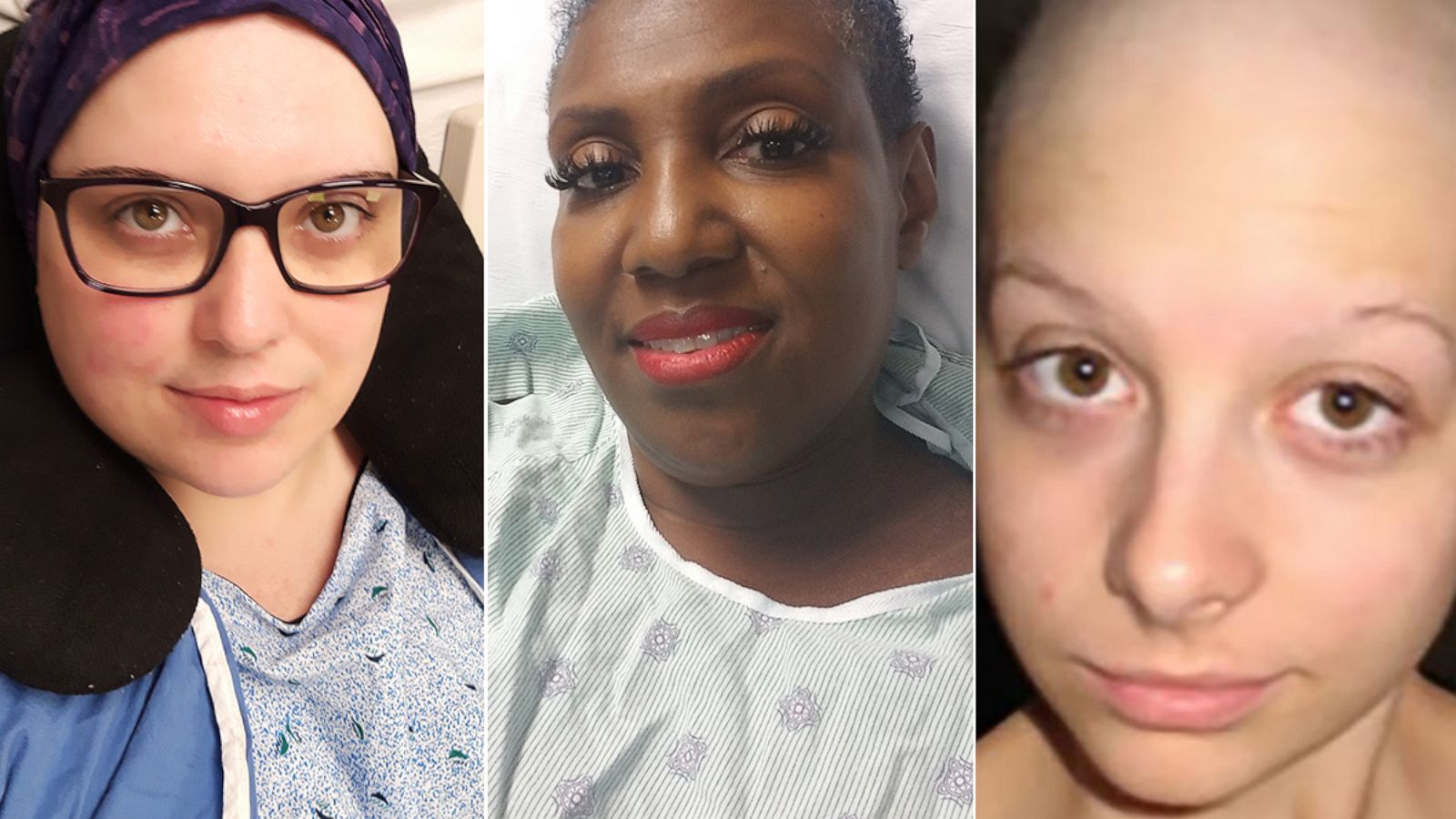 PHOTO: Sandra Hoehler, Carletha Cephas and Caitlin Nespoli spoke with ABC News about their journeys after being diagnosed with cancer.