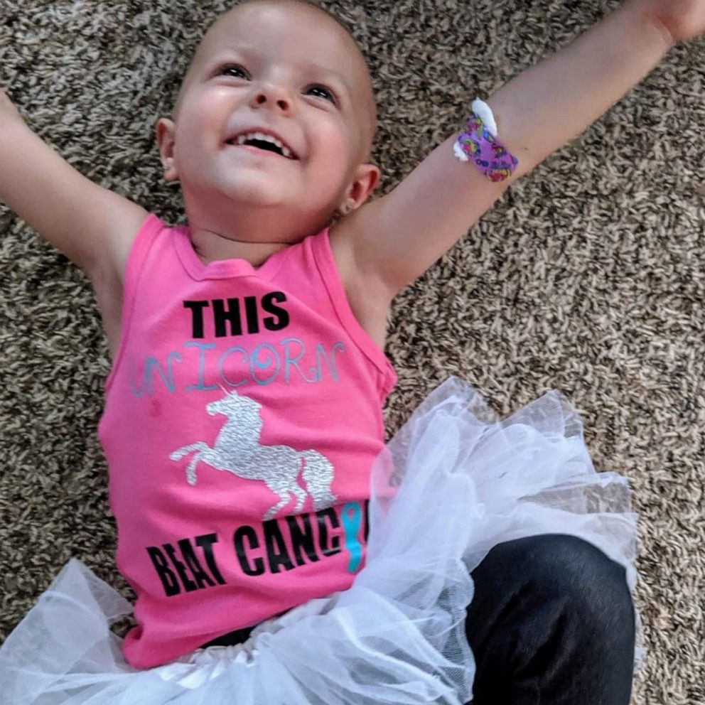 VIDEO: 2-year-old who fought rare ovarian cancer is now cancer-free 
