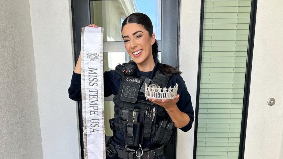 VIDEO: Woman is 1st law enforcement officer to compete in Miss USA pageant