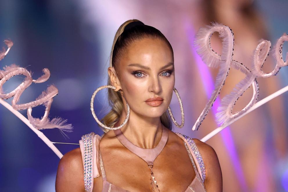 PHOTO: Candice Swanepoel walks the runway for the Victoria's Secret Fashion Show 2024 on Oct. 15, 2024 in New York City.