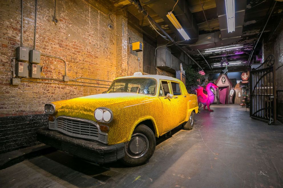 PHOTO: The Yellow Taxi created from candy is one of many New York-inspired pieces.