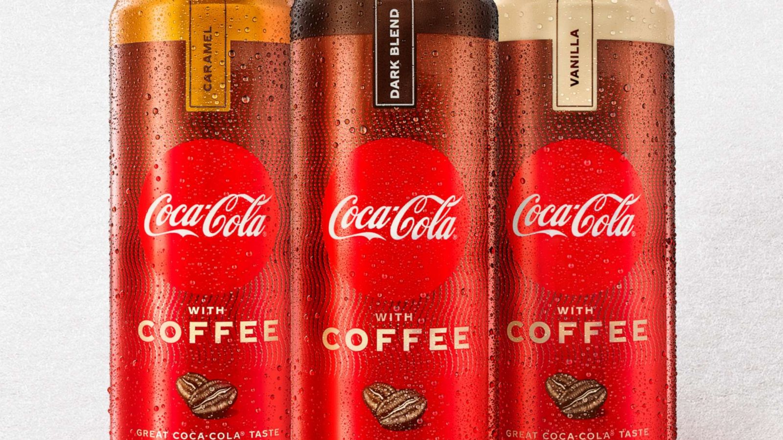 PHOTO: 3 new flavors of Coca-Cola with Coffee will hit shelves in January 2021.