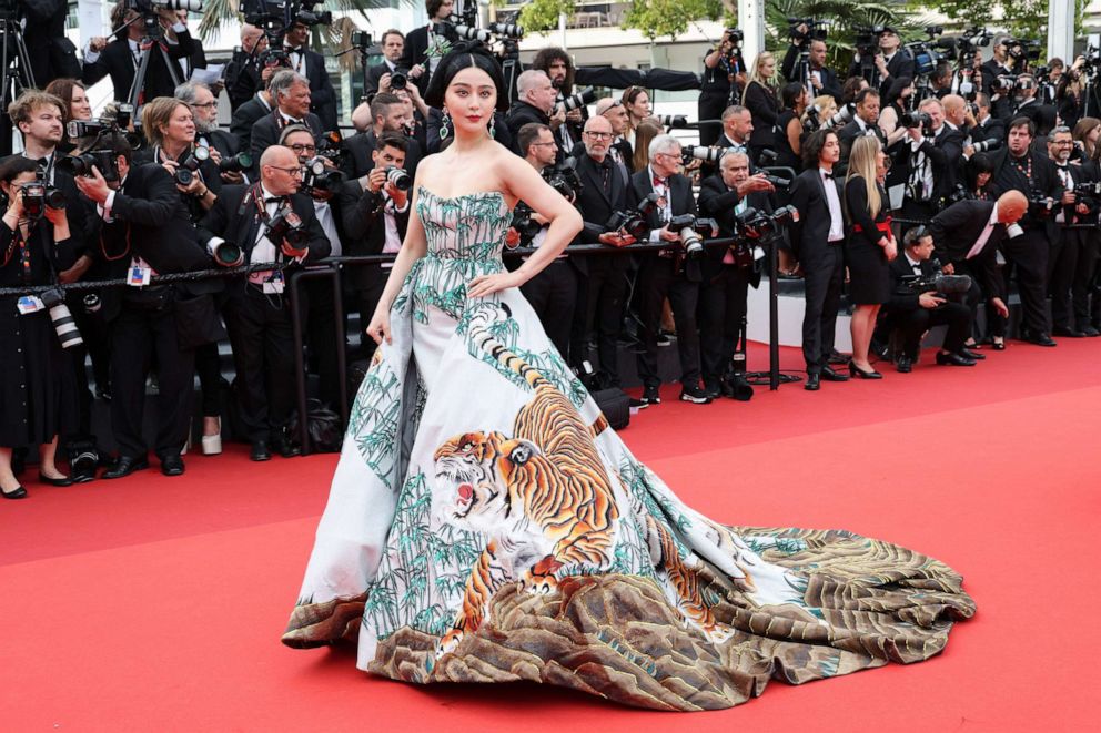 PHOTO: Fan Bingbing attends the "Jeanne du Barry" Screening & opening ceremony red carpet at the 76th annual Cannes film festival at Palais des Festivals, May 16, 2023, in Cannes, France.