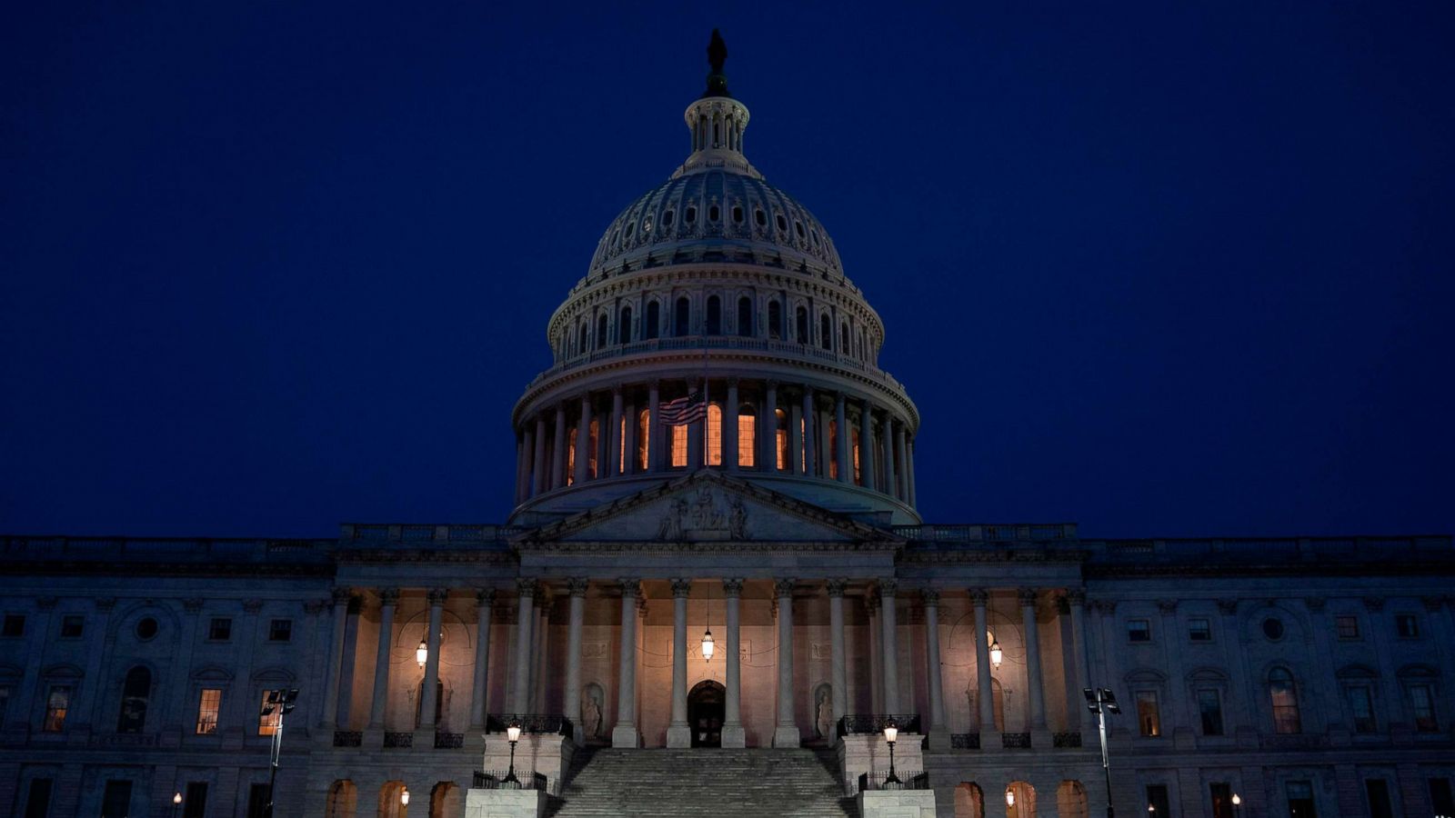 PHOTO: The U.S. Capitol Building is seen at sunrise on Feb. 3, 2021, in Washington, D.C.