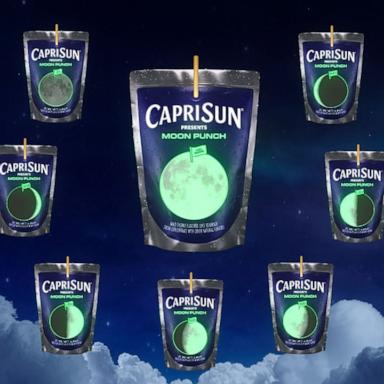 PHOTO: Capri Sun unveils glow-in-the-dark pouches ahead of total lunar eclipse.