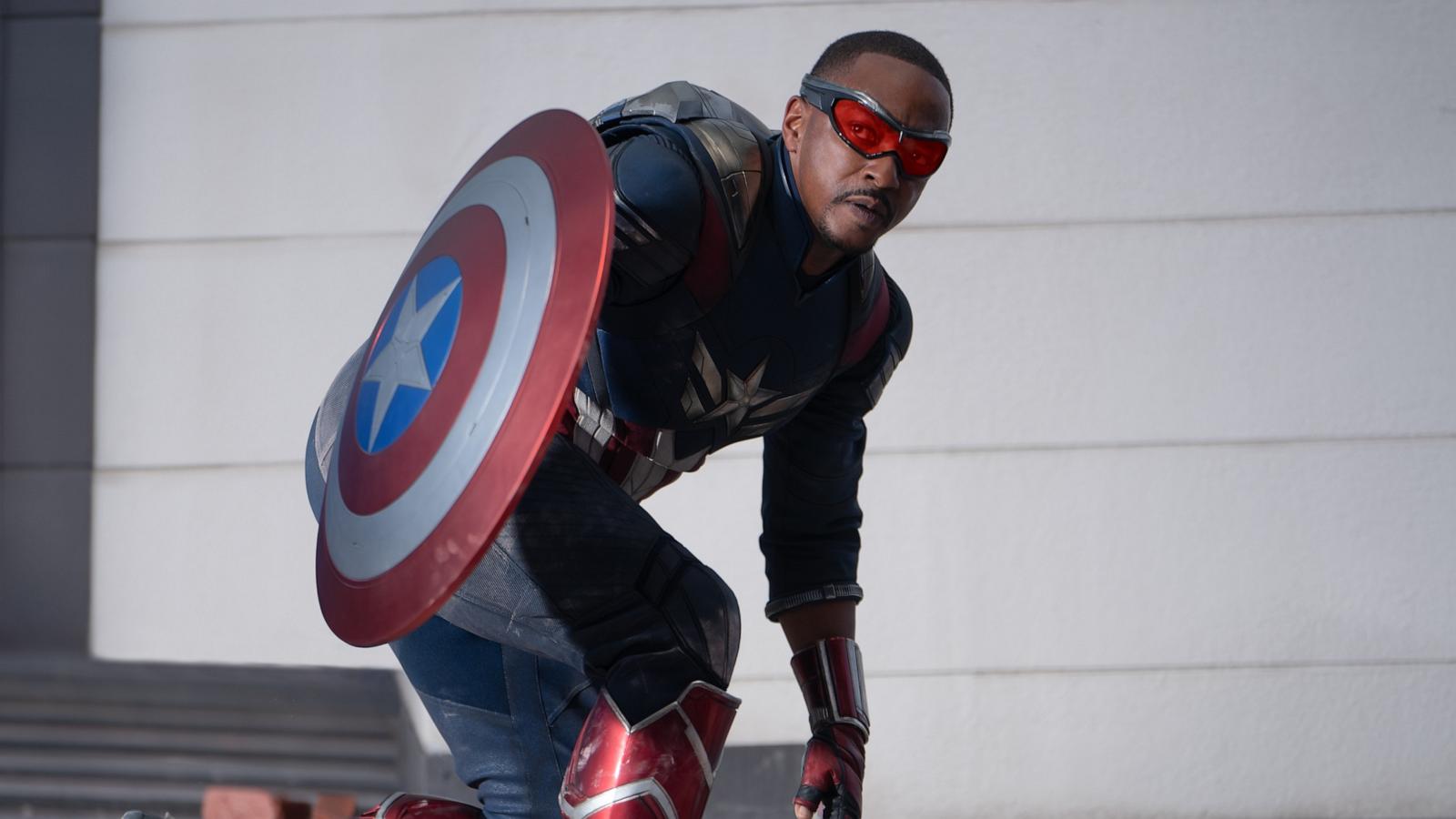 PHOTO: Anthony Mackie is seen as Captain America in Marvel Studios' "Captain America: Brave New World."