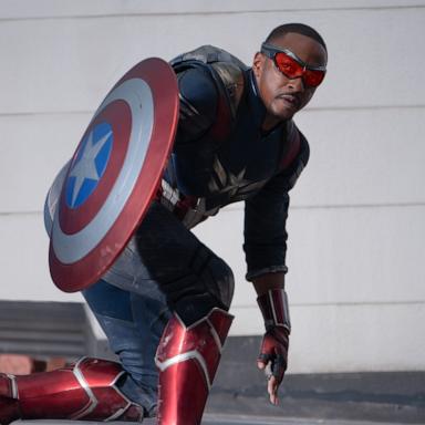 PHOTO: Anthony Mackie is seen as Captain America in Marvel Studios' "Captain America: Brave New World." 