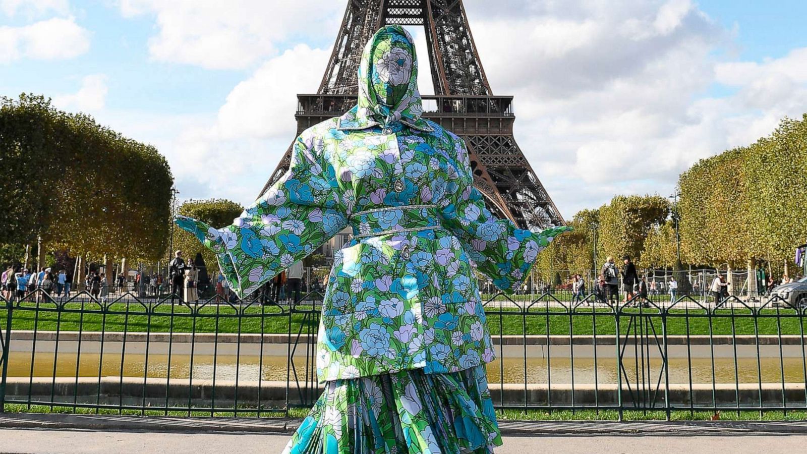 PHOTO: Cardi B visits the Eiffel Tower during Paris Fashion Week, Sept. 28, 2019.