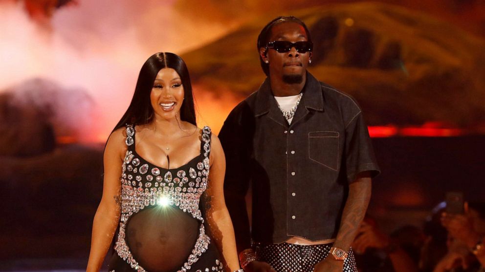PHOTO: Cardi B and Offset of Migos perform onstage at the BET Awards 2021 at Microsoft Theater, June 27, 2021, in Los Angeles.