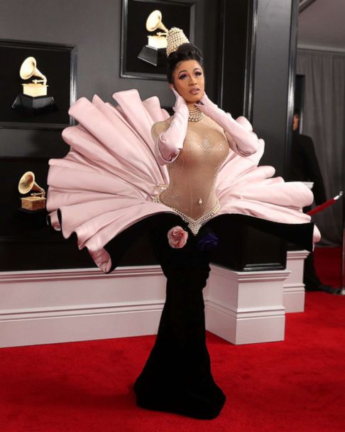 See what celebs wore on the Grammys red carpet