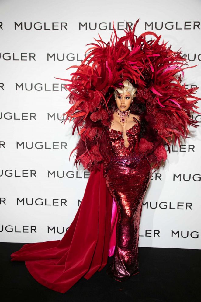 PHOTO: Cardi B attends the "Thierry Mugler:Couturissime" Photocall as part of Paris Fashion Week at Musee Des Arts Decoratifs on Sept. 28, 2021 in Paris.