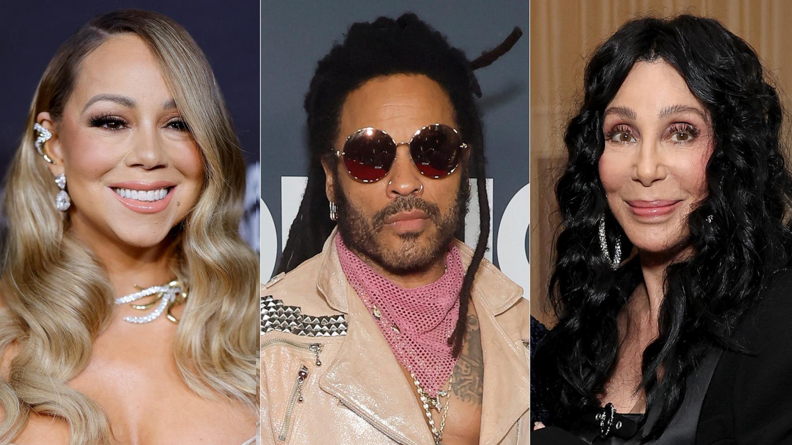 PHOTO: Mariah Carey, Lenny Kravitz, Cher.