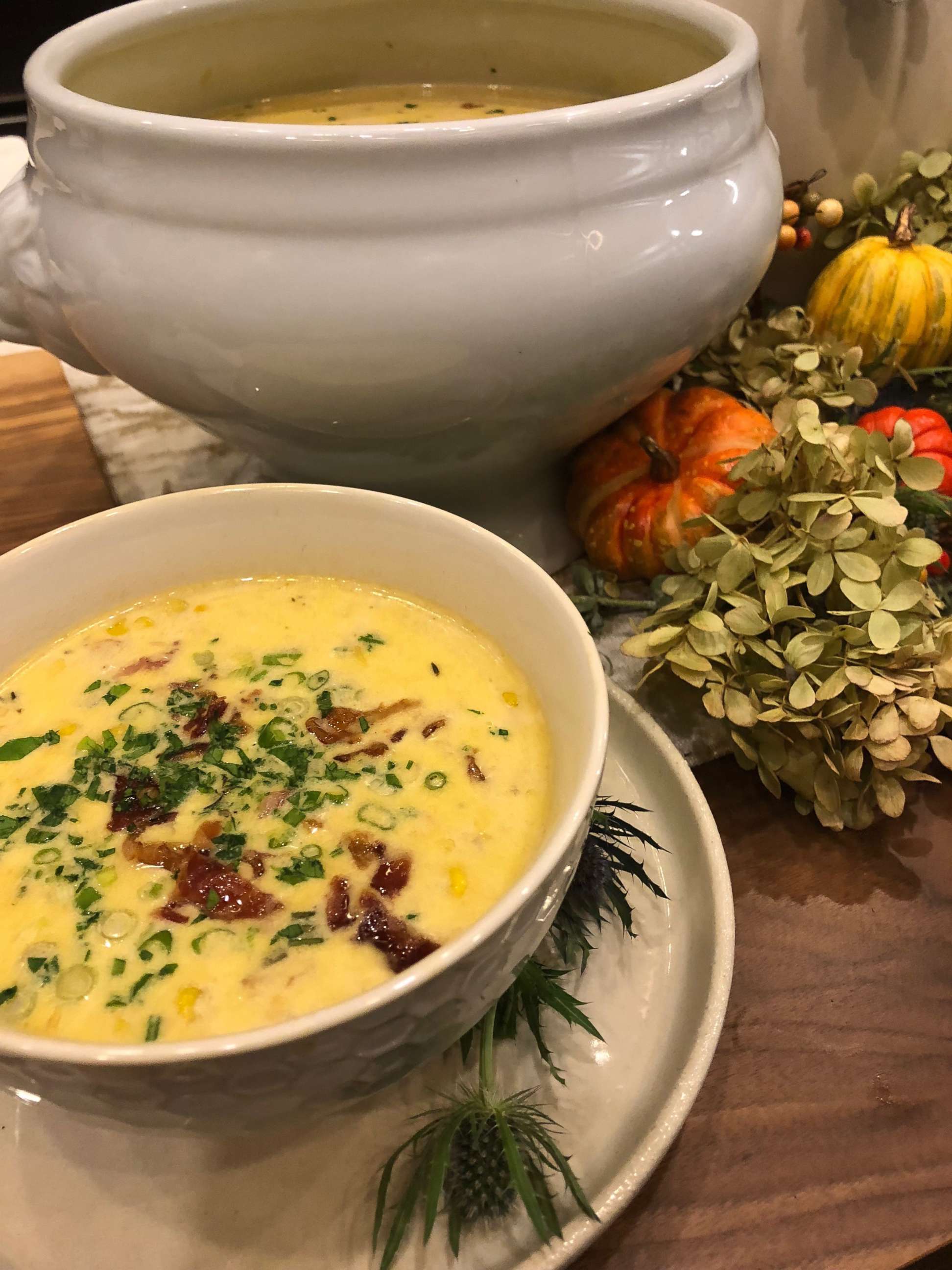 PHOTO: Carla Hall's corn chowder is photographed here.