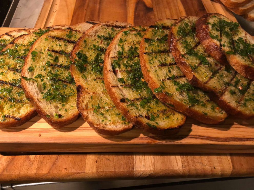 PHOTO: Carla Hall's grilled country bread is photographed here.