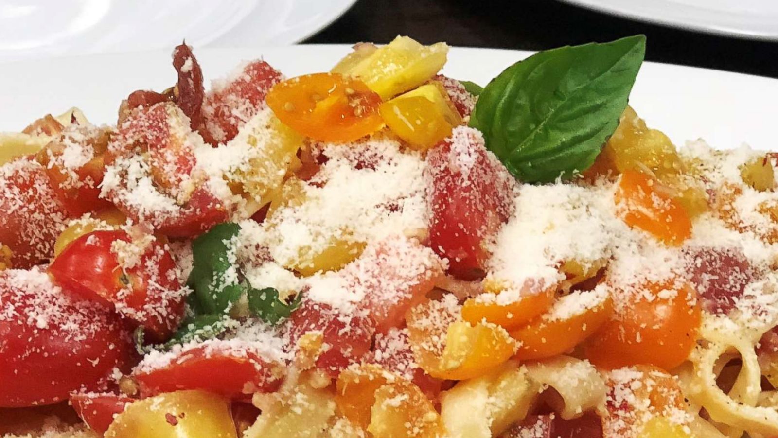 PHOTO: "GMA Day" food contributor Carla Hall shares her recipe for marinated tomato fettuccine.