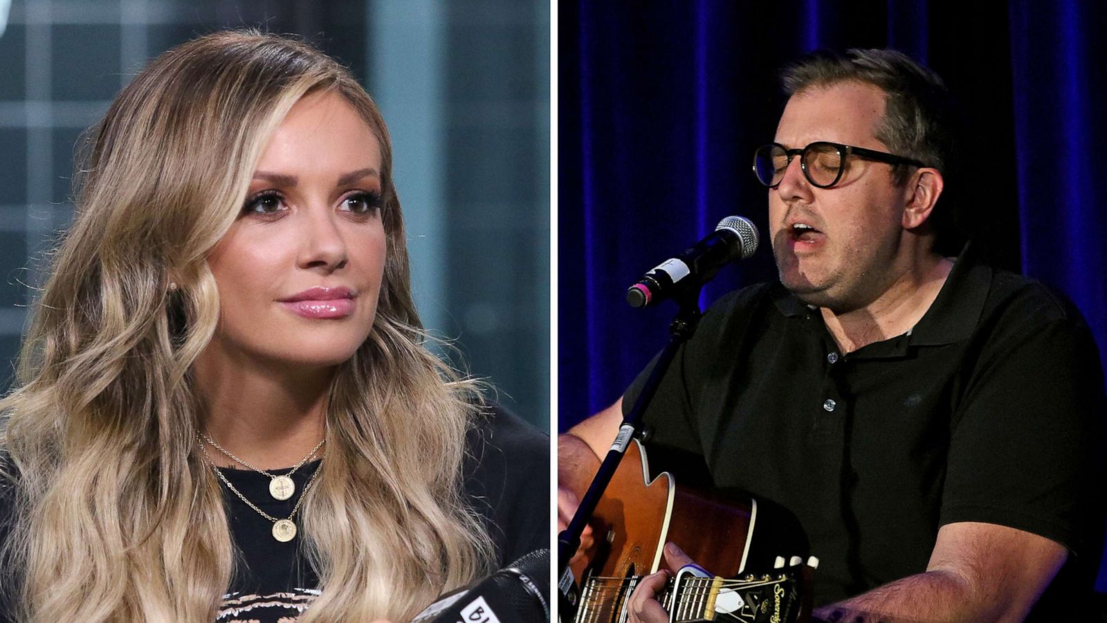 PHOTO: Singer Carly Pearce attends an event in New York, Nov. 5, 2019, and songwriter Busbee performs in Nashville, Feb. 23, 2017.