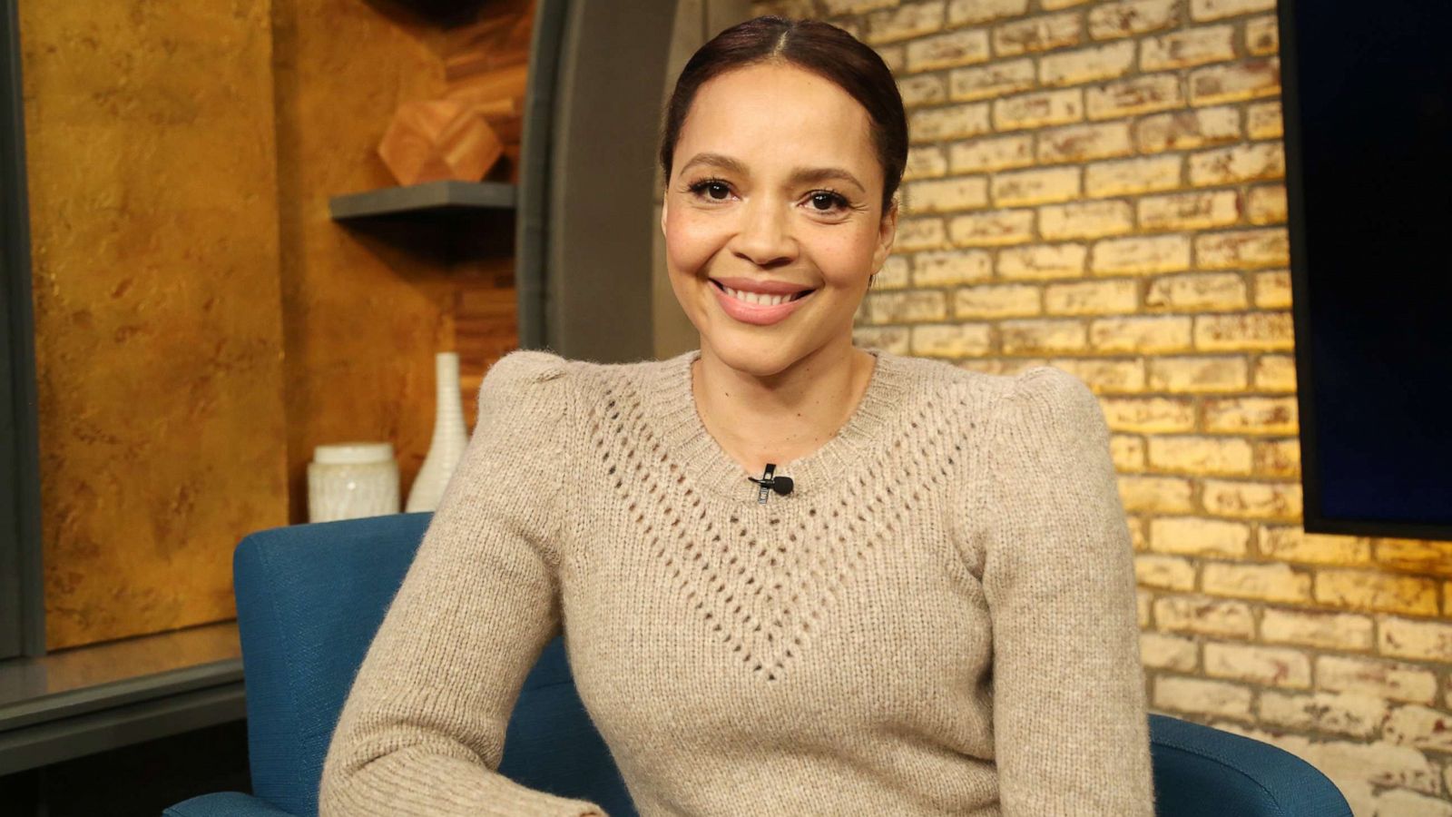 PHOTO: Ejogo appears on "Popcorn with Peter Travers" at ABC News studios, May 15, 2019, in New York City.