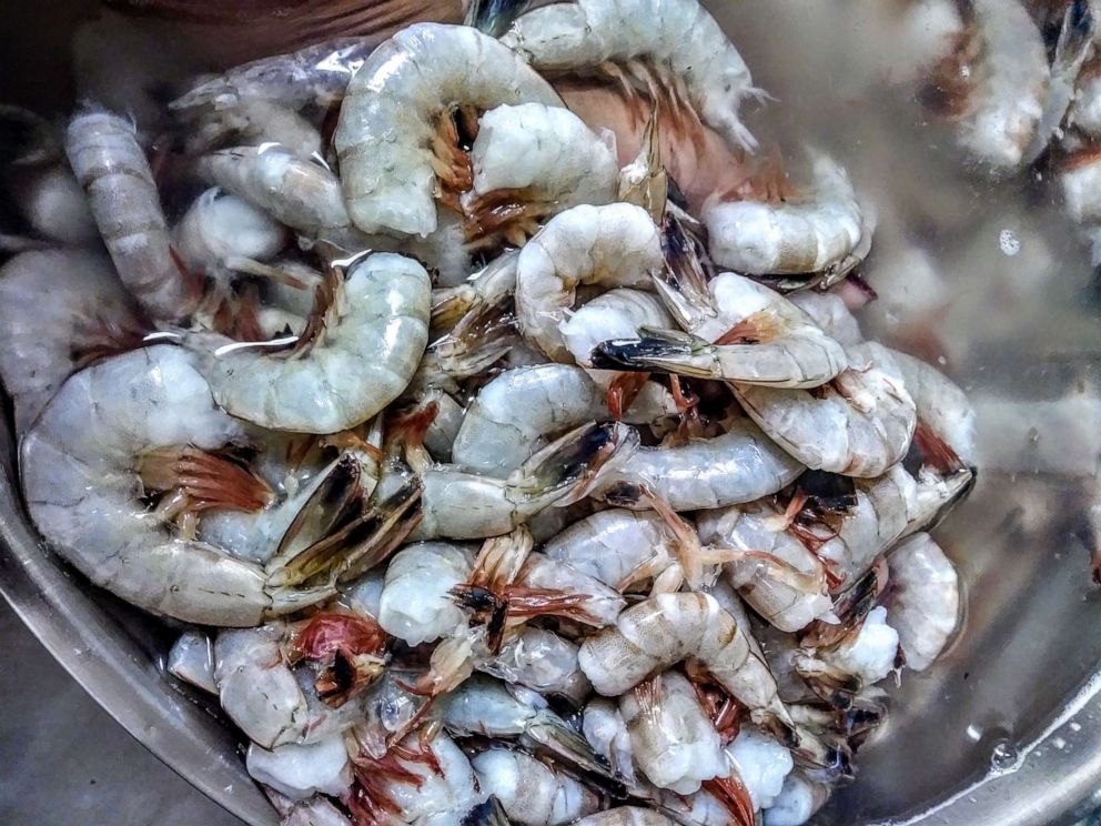 PHOTO: Fresh Carolina shrimp in a bowl ready to be cooked.