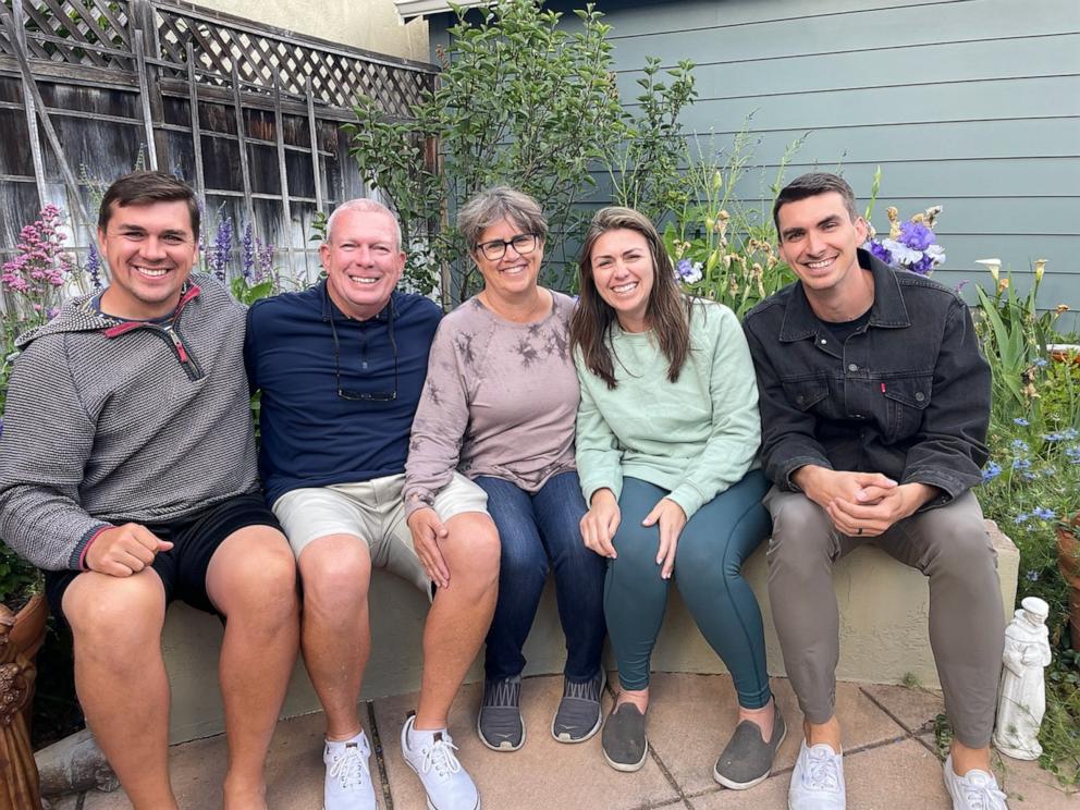 PHOTO: The Houlihan siblings all attended Saint Francis High School in Mountain View, California, where their father Tim Houlihan worked for 41 years.