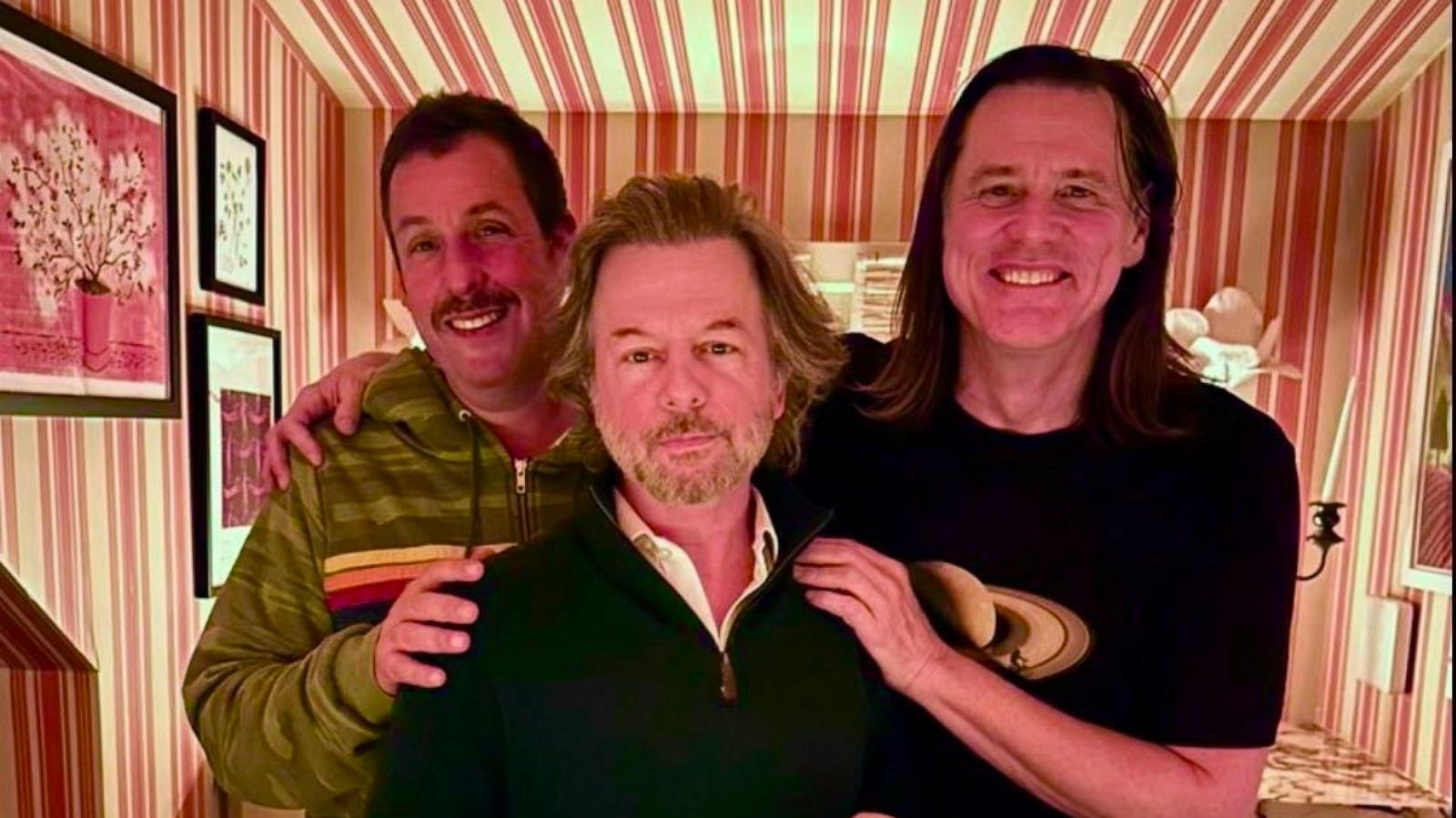 PHOTO: Adam Sandler, David Spade and Jim Carrey in a photo Spade shared to Instagram on Jan. 17, 2024.