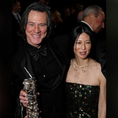 PHOTO: Jim Carrey and Min Ah pose during the 51st Cesar Film Awards at L'Olympia on February 26, 2026 in Paris, France.