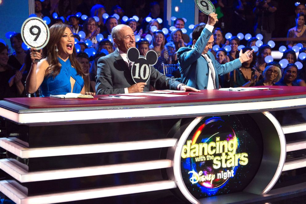 PHOTO: The judges score a competitor on "Dancing with the Stars."