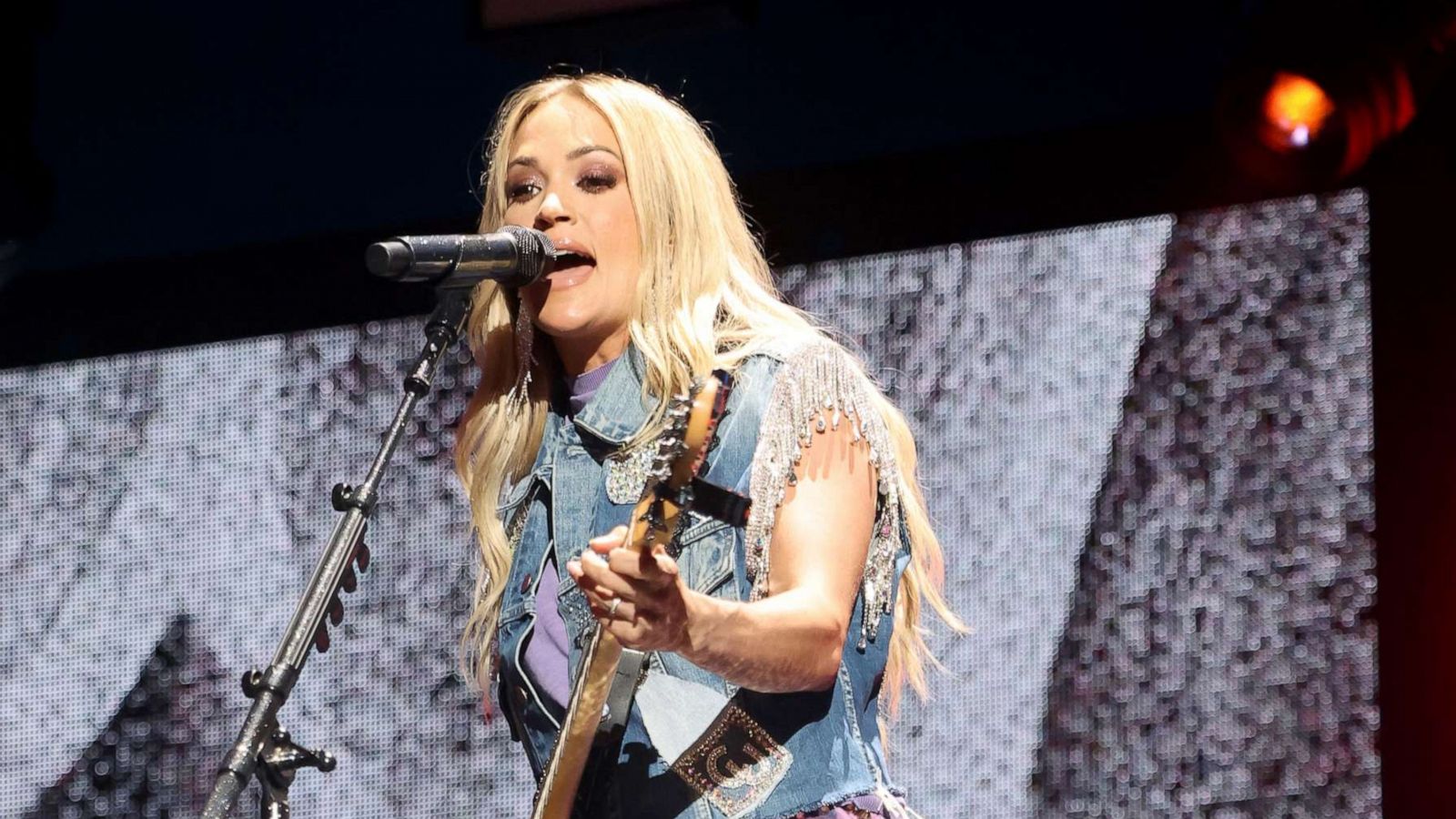 PHOTO: Carrie Underwood performs onstage at the new state-of-the-art venue Moody Center, May 7, 2022, in Austin, Texas.