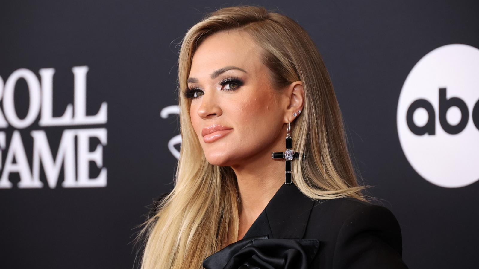 PHOTO: Carrie Underwood attends the 38th Annual Rock & Roll Hall Of Fame Induction Ceremony at Barclays Center on Nov. 03, 2023 in New York City.