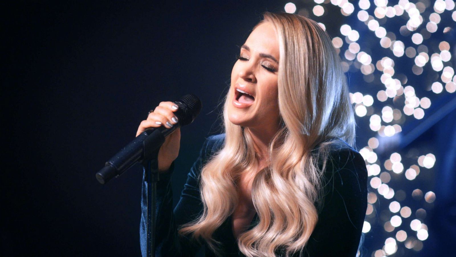 PHOTO: Carrie Underwood performs on Dec. 17, 2020, in New York, during a TV appearance.