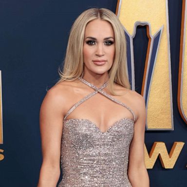 Carrie Underwood Stuns in Silver Pants