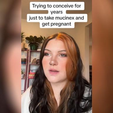 PHOTO: A TikTok user claimed in a viral video that taking Mucinex helped her become pregnant.