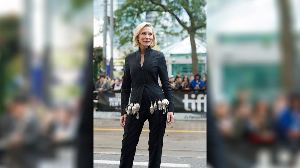 PHOTO: Cate Blanchett attends the premiere of "Disclaimer" during the 2024 Toronto International Film Festival at Royal Alexandra Theatre, Sept. 9, 2024, in Toronto.