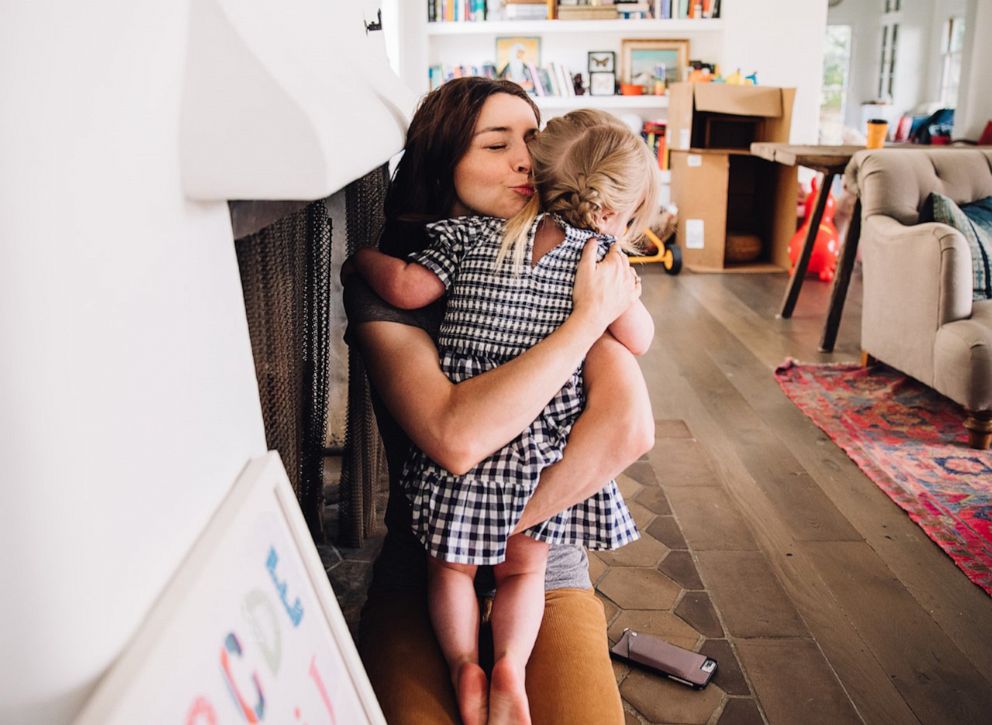 PHOTO: "Grey's Anatomy" actress Caterina Scorsone is seen with her daughter Pippa in 2020.