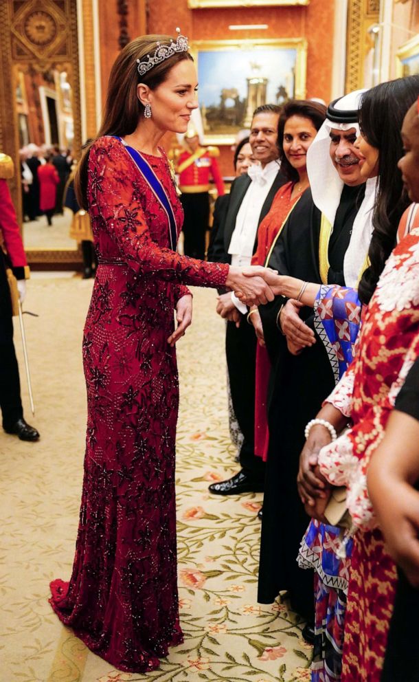 PHOTO: Catherine, Princess of Wales is shown during a Diplomatic Corps reception on Dec. 6, 2022, in London.