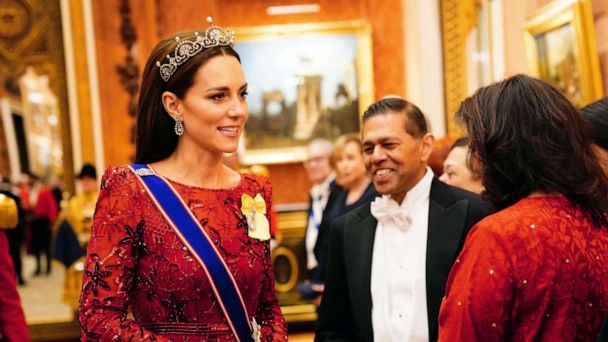 Princess Kate stuns in Lotus Flower Tiara at Buckingham Palace reception