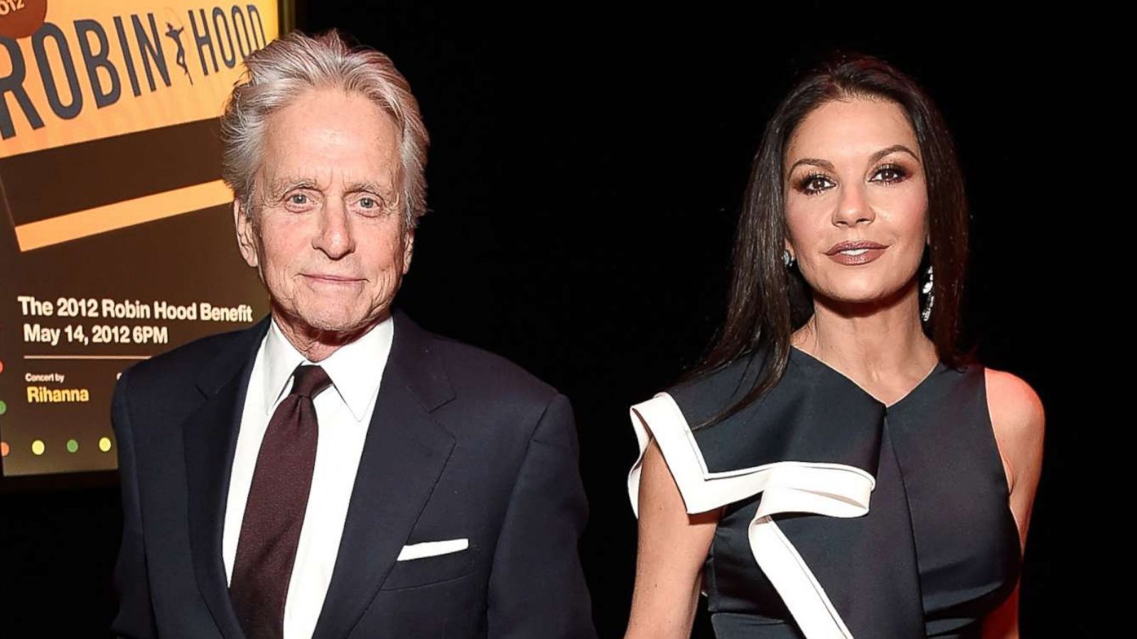 PHOTO: Michael Douglas and Catherine Zeta-Jones attend The Robin Hood Foundation's 2018 benefit at Jacob Javitz Center on May 14, 2018 in New York City.