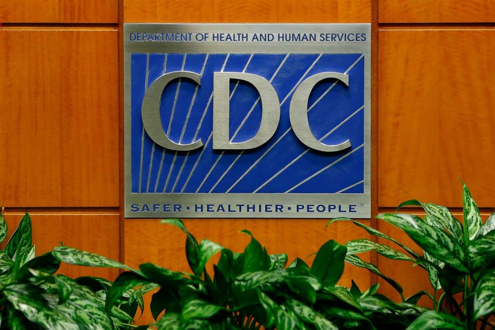 PHOTO: A podium shows the logo for the Centers for Disease Control and Prevention at the Tom Harkin Global Communications Center on Oct. 5, 2014, in Atlanta.