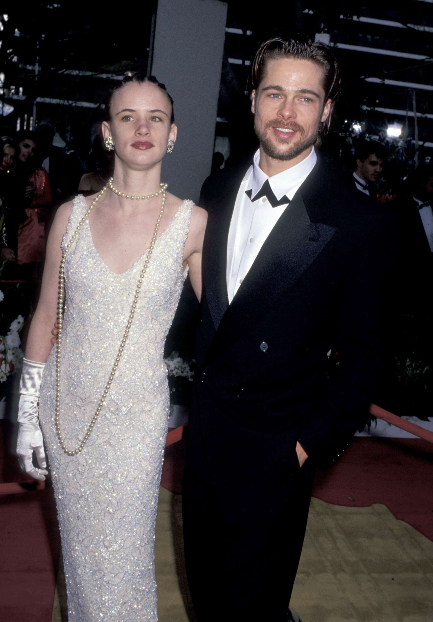 PHOTO: Juliette Lewis and Brad Pitt at the Dorothy Chandler Pavilion in Los Angeles, California (Photo by Ron Galella/Ron Galella Collection via Getty Images)
