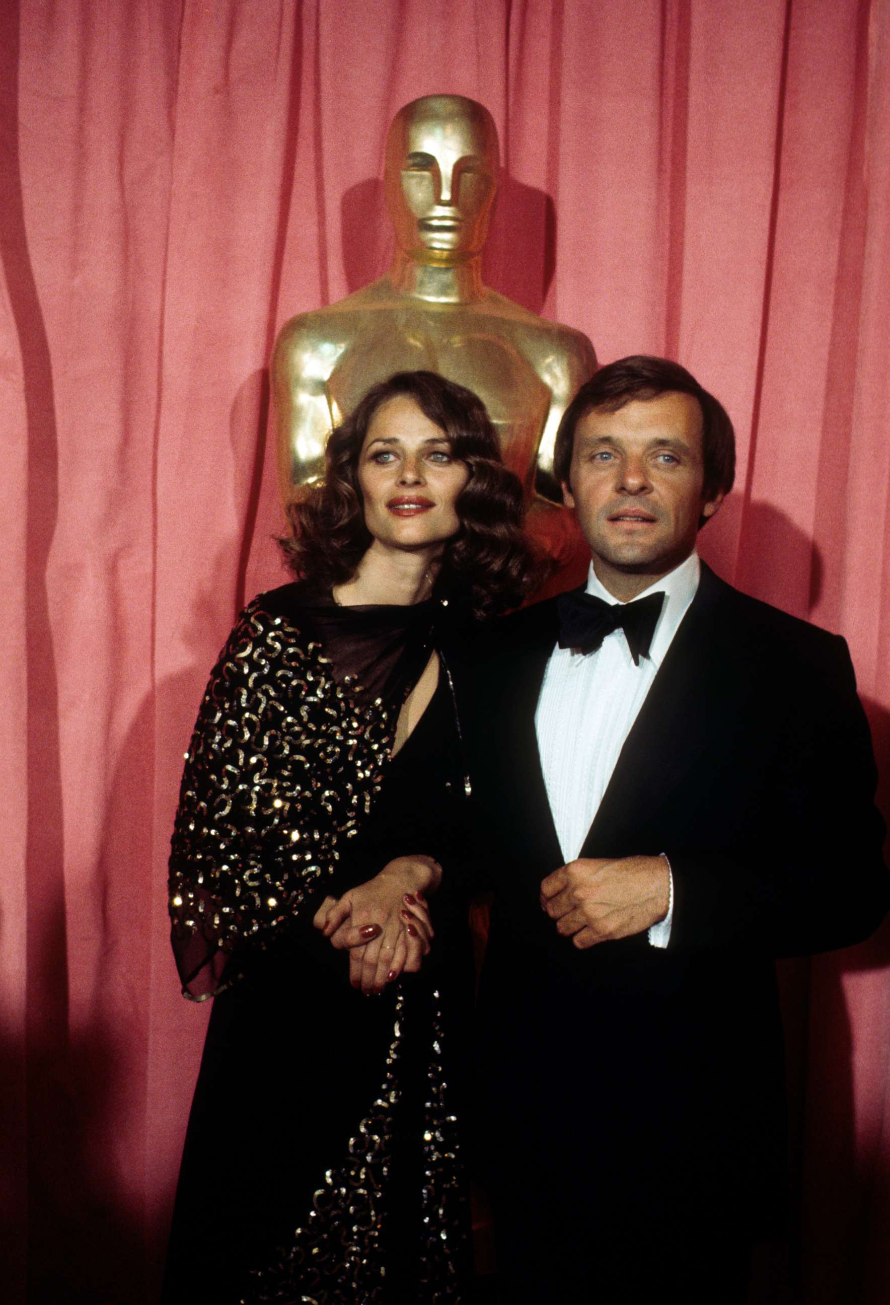 PHOTO: THE 48TH ANNUAL ACADEMY AWARDS - Show Coverage - Airdate: March 29, 1976. (Photo by Walt Disney Television via Getty Images Photo Archives/Walt Disney Television via Getty Images)
CHARLOTTE RAMPLING;ANTHONY HOPKINS