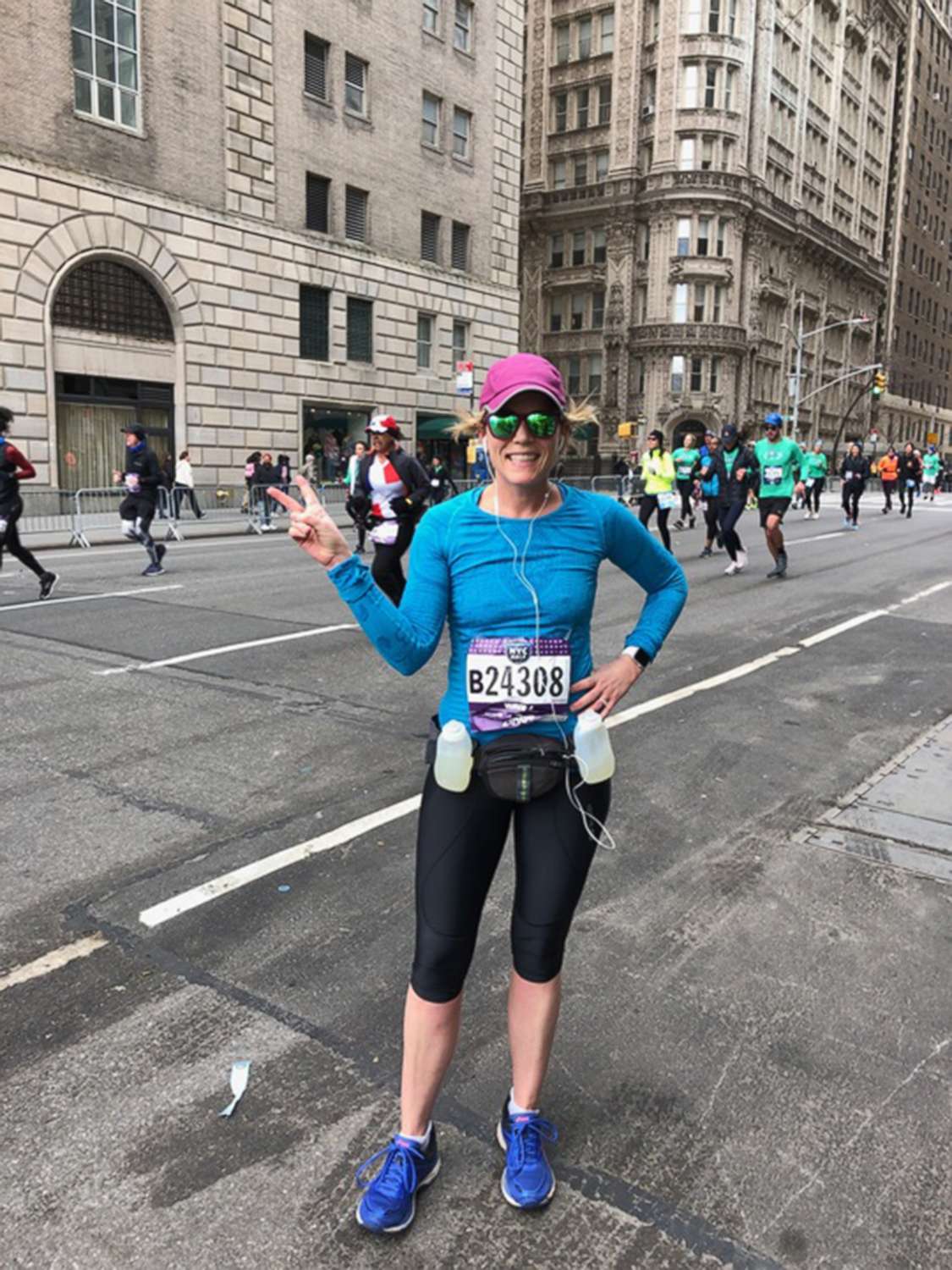 PHOTO: Celeste Yvonne poses for a photo during the New York Half Marathon in March 2019.