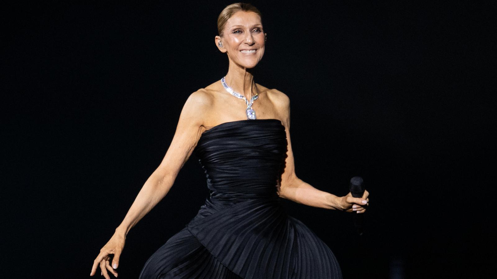 PHOTO: Celine Dion performs on the opening night of her residency at Paris La Defense Arena September 12, 2026 in Paris, France.