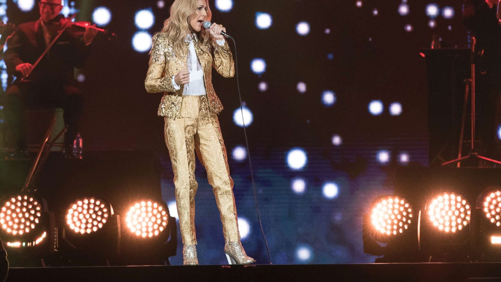 PHOTO: Celine Dion performs at Rod Laver Arena, Aug. 7, 2018, in Melbourne, Australia.