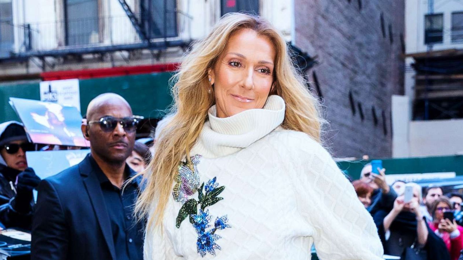 PHOTO: Celine Dion arrives for an appearance, March 8, 2020, in New York City.