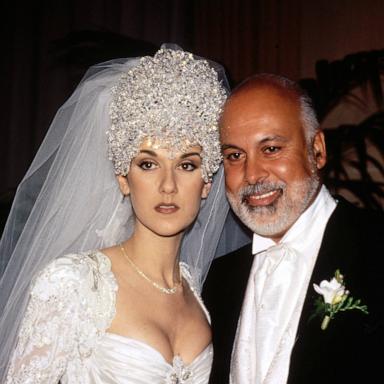 PHOTO: Celine Dion  during her wedding with Rene Angelil.